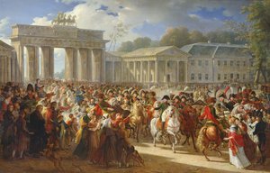 Intocht van Napoleon I (1769-1821) in Berlijn, 27 oktober 1806, 1810 door Charles Meynier